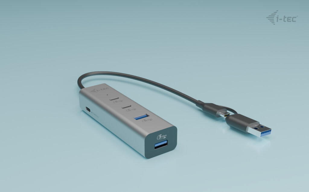 USB Hub i-tec Universal Charging Metal HUB 2x USB-C + 2x USB-A Port, PD 85W ...