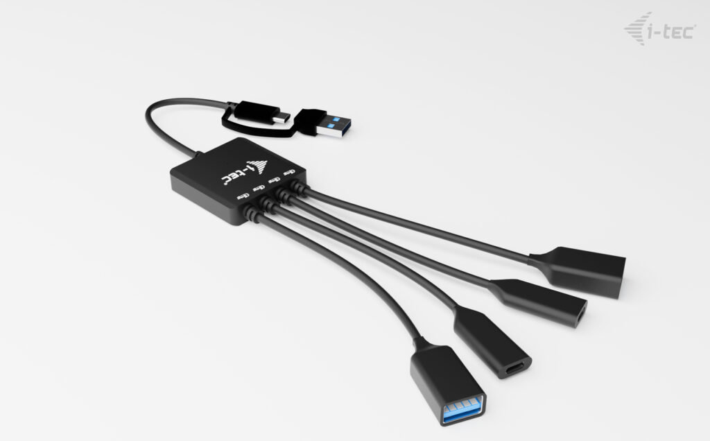 USB Hub i-tec USB-C/USB-A Cable HUB 4 port (2x USB-C, 2x USB-A) ...