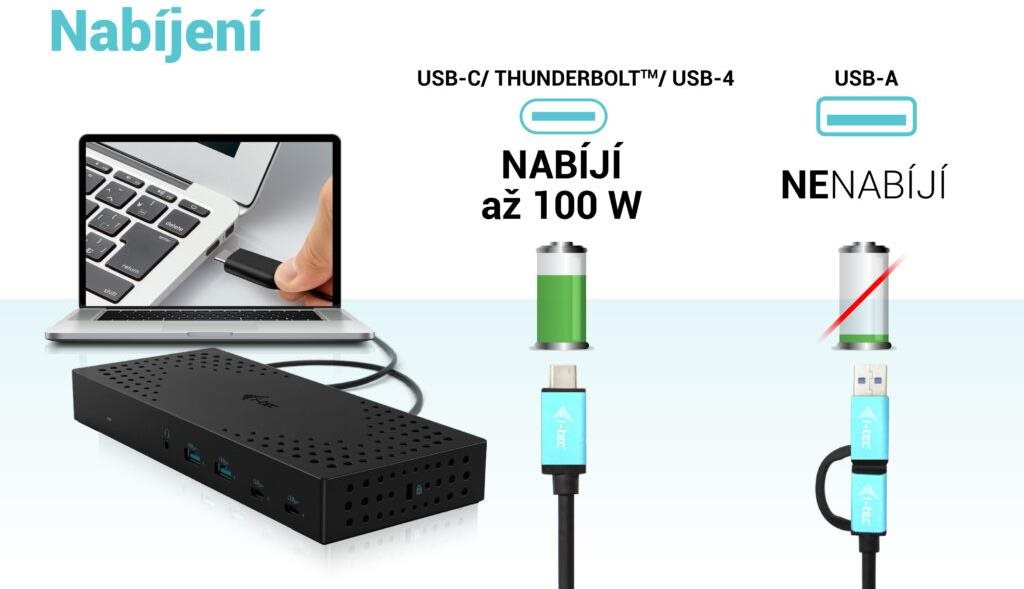 Dokkoló állomás i-tec USB 3.0 / USB-C / Thunderbolt, 3x 4K Docking Station Gen 2 + Power Delivery 100W ...