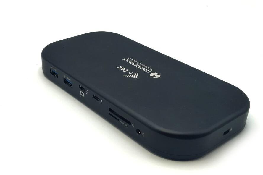 Dokkoló állomás i-tec Thunderbolt 3 Dual 4K Docking Station, Power Delivery + 1,5 m-es kábel USB-C/Dis videoadapterrel ...