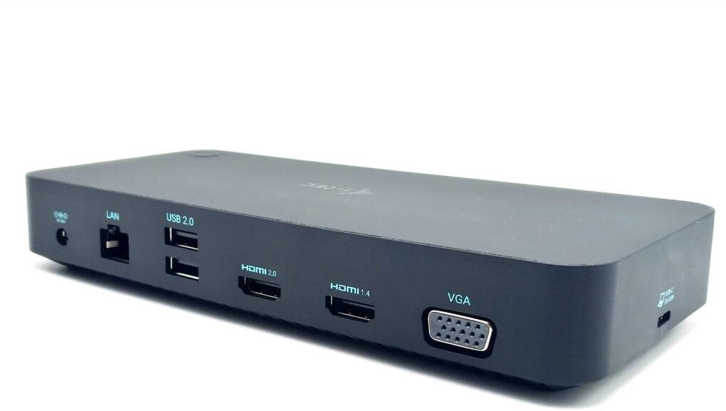 Dokkoló állomás i-tec USB 3.0/USB-C/TB, 3x Video Docking Station Power Delivery 65 W ...