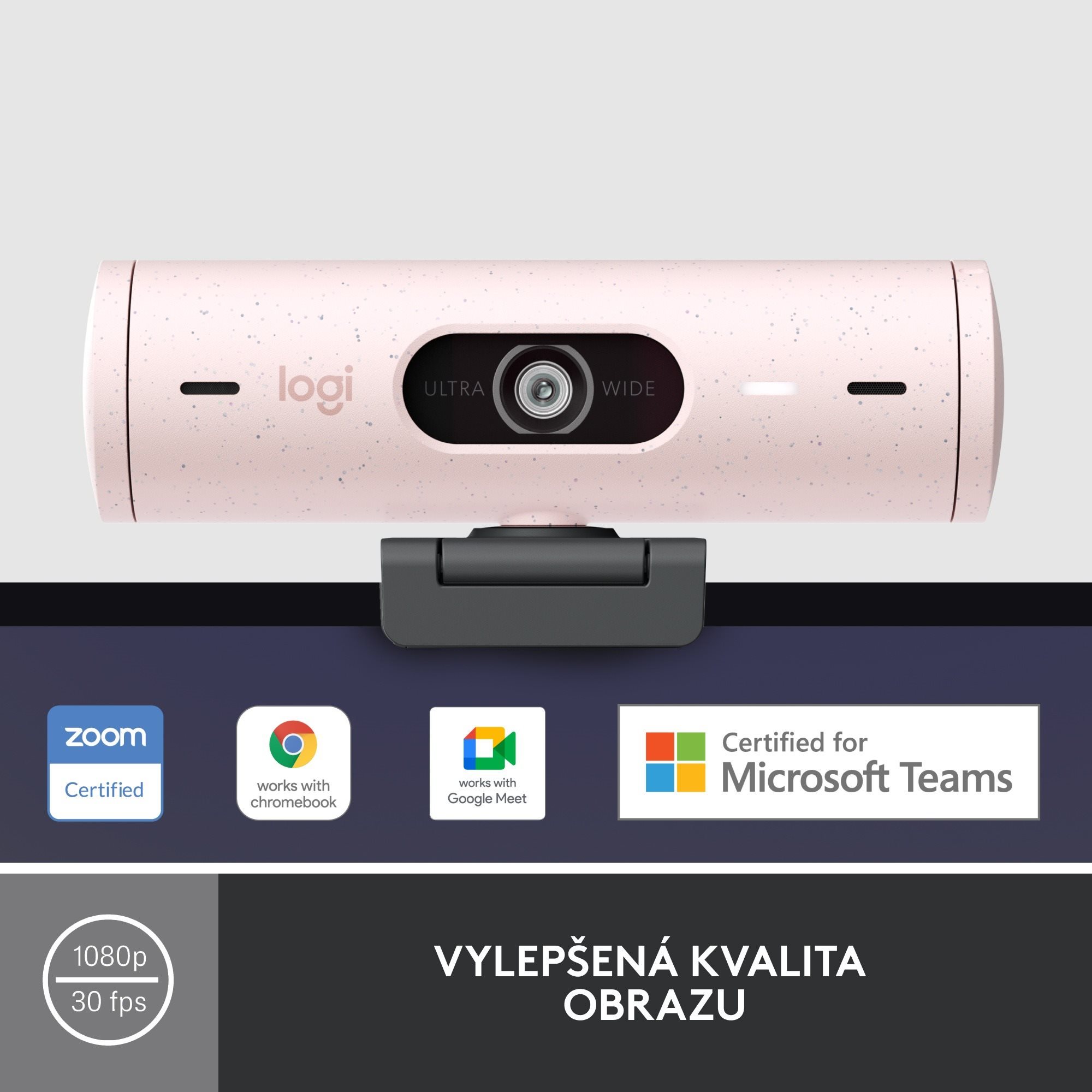 Webcam Logitech Brio 500 - Rose ...