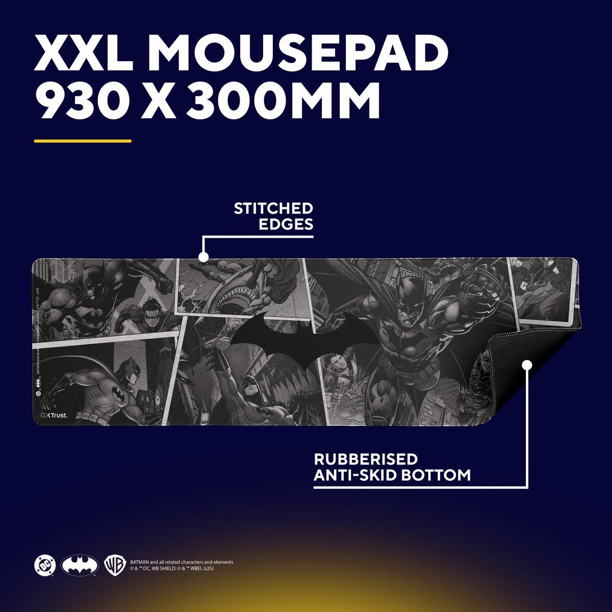 Mouse Pad Trust GXT759BM XXL Mousepad BATMAN Edition ...