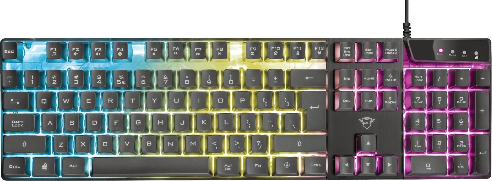 Gaming Keyboard Trust GXT 835 Azor Illuminated (CZ/SK) Screen