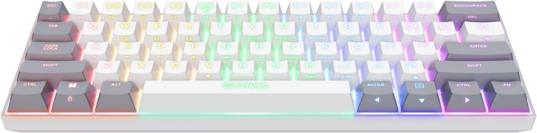 Gaming Keyboard Trust GXT873 ACIRA 60% Mini Tri-mode Wireless Mechanical Gaming Keyboard - US ...