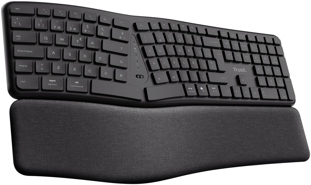Keyboard Trust KEYRA Ergonomic Multi-device Wireless - US ...