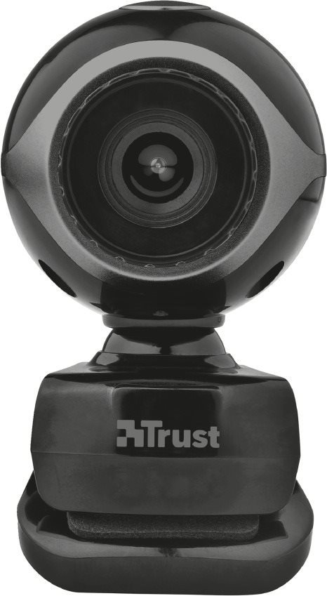 Webcam Trust Exis Webcam - schwarz und silber Screen
