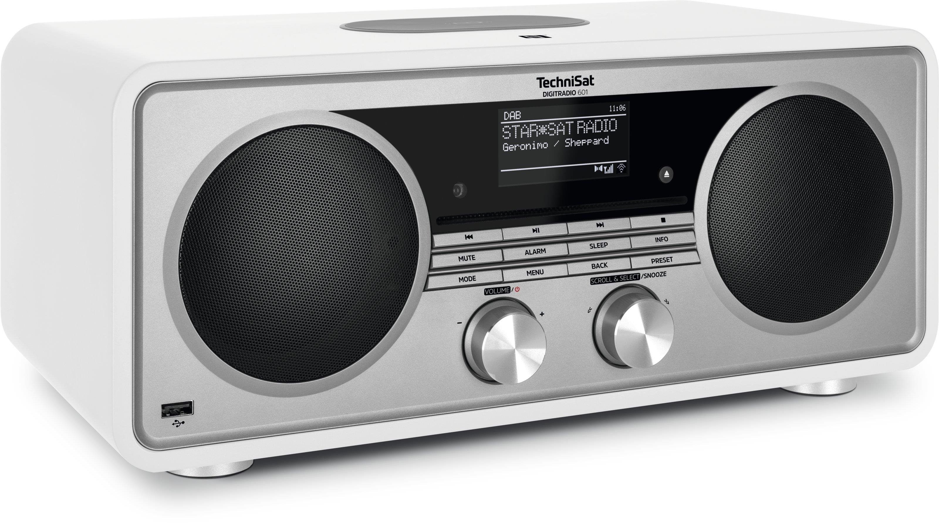 Radio TechniSat DIGITRADIO 601, White Lateral view