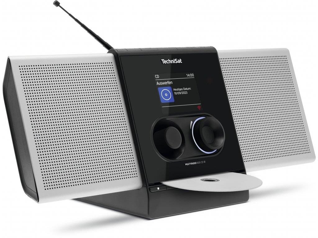 Radio TechniSat MULTYRADIO 600 CD IR, silver/black ...