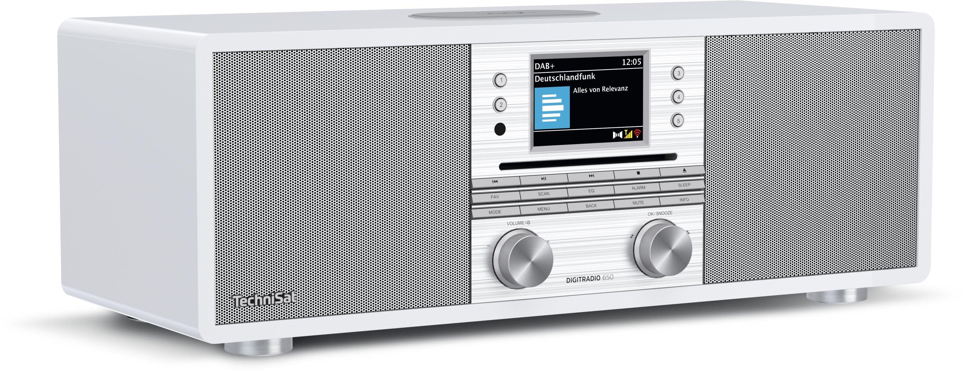 Radio TechniSat DIGITRADIO 650, white/silver ...