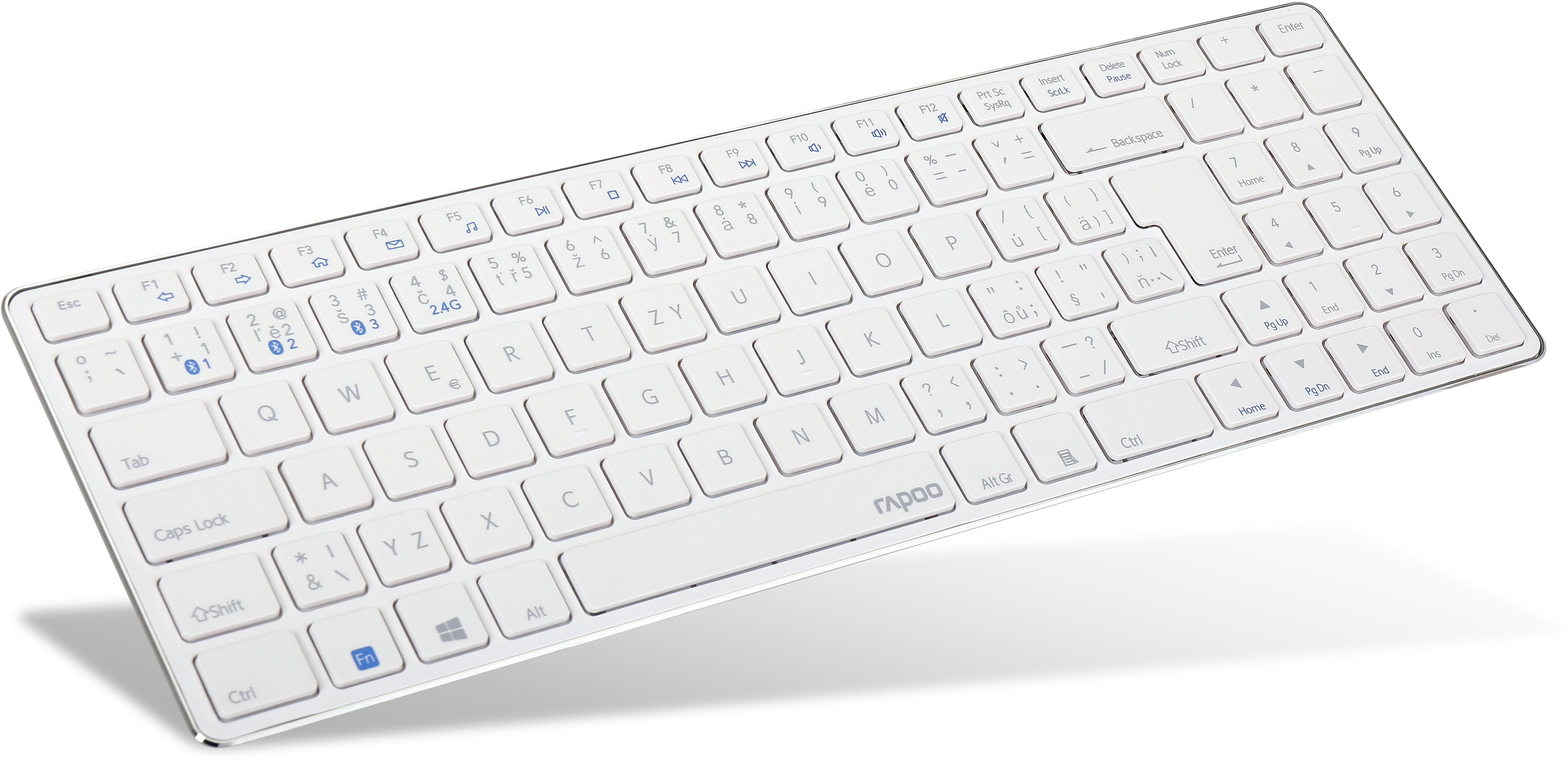 Keyboard Rapoo E9100M CZ/SK White Screen