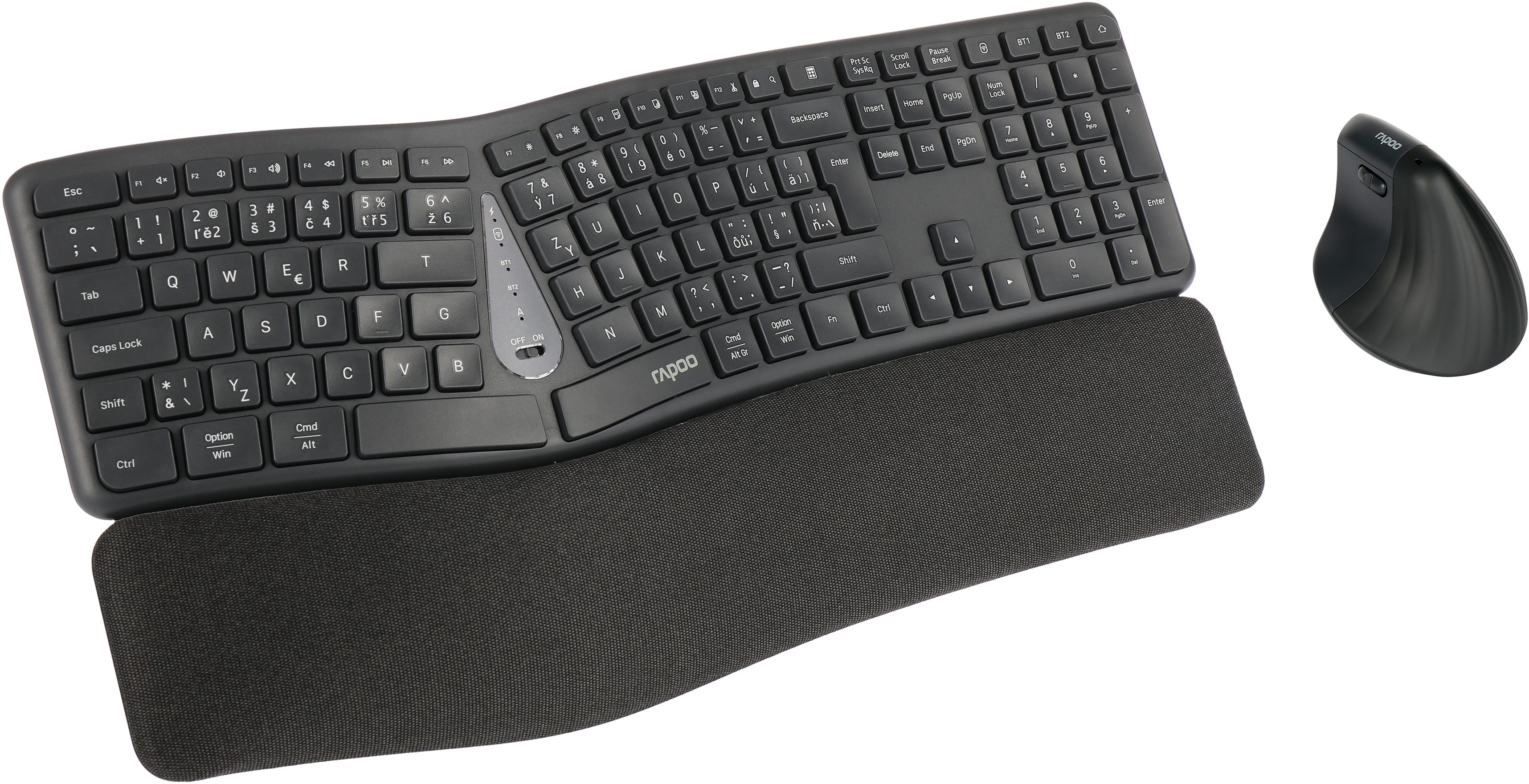 Keyboard and Mouse Set Rapoo 8810ME Set, dark grey - CZ/SK ...