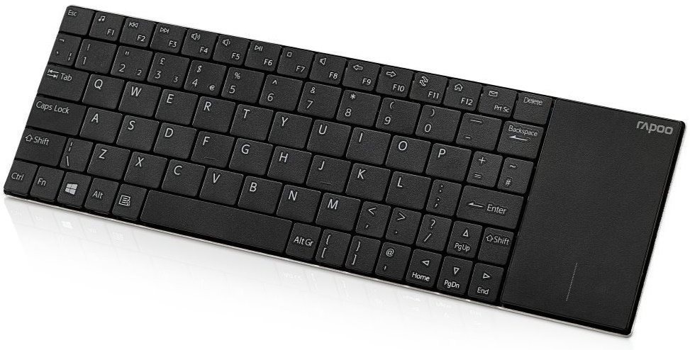 Billentyűzet Rapoo E2710 Wireless Keyboard, Touchpad, black ...