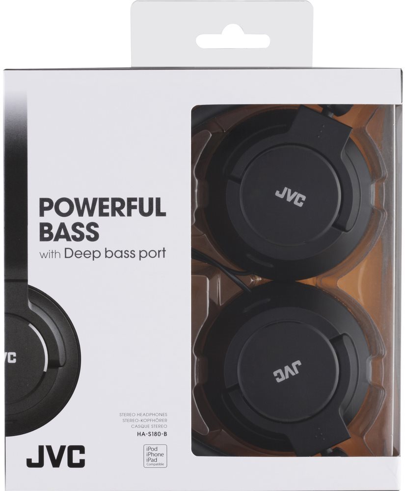 Headphones JVC HA-S180-B Packaging/box