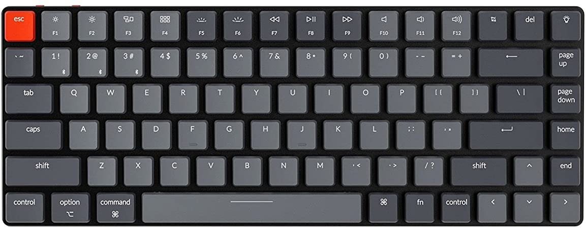 Gaming Keyboard Keychron K3 75% Layout Ultra-Slim Low Profile Hot-Swappable Optical Blue Switch - US Screen