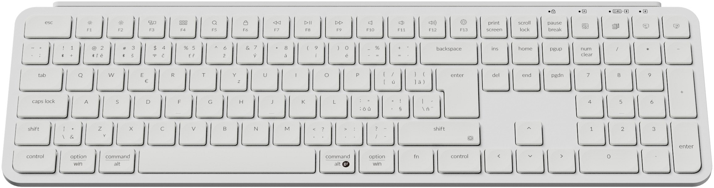 Gaming Keyboard Keychron B6 Pro Wireless Keyboard - Ivory White, CZ/SK ...