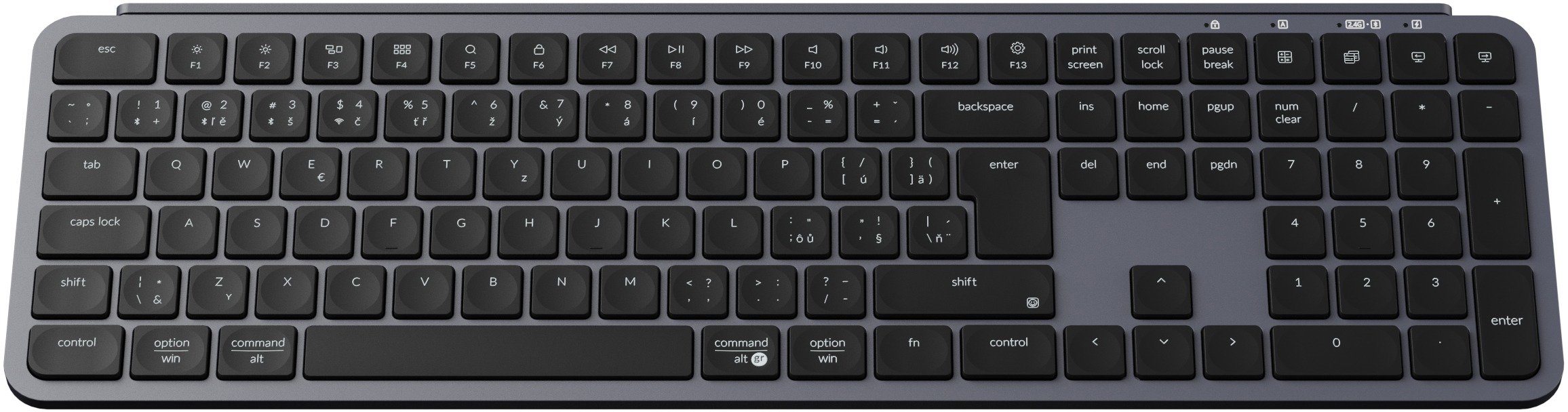 Keyboard Keychron B6 Pro Wireless Keyboard - Space Gray, CZ/SK ...