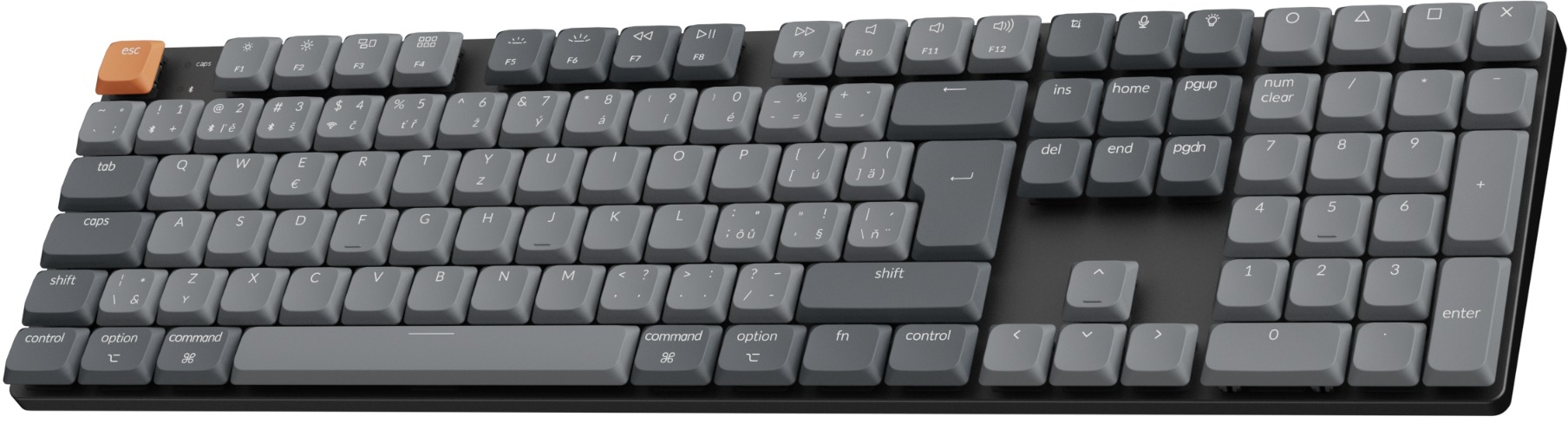 Keyboard Keychron K5 Max QMK/VIA Wireless White Backlight Red Switch - EN/SK ...