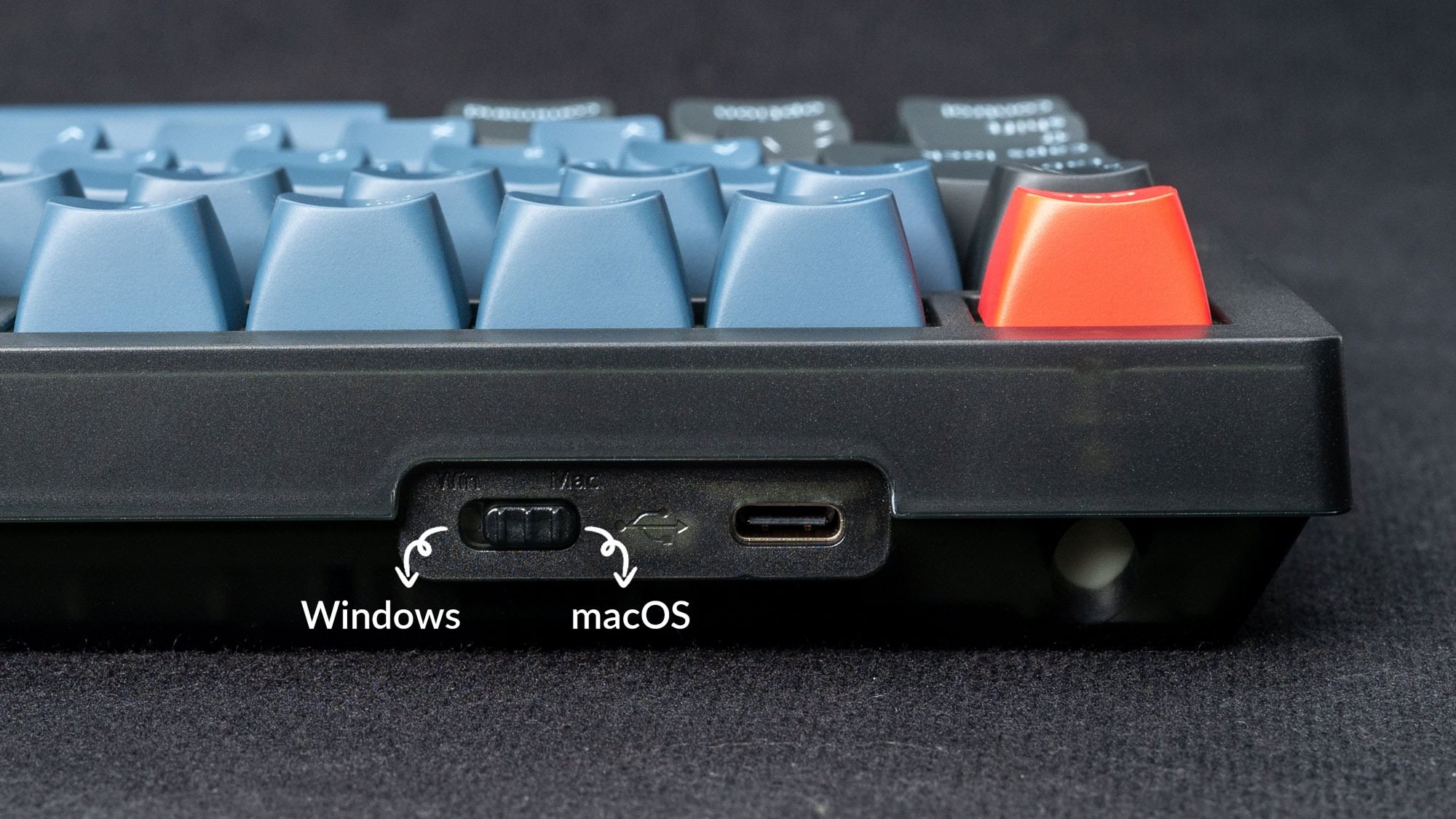 Gaming-Tastatur Keychron V3 Swappable RGB Backlight Brown Switch - Black ...