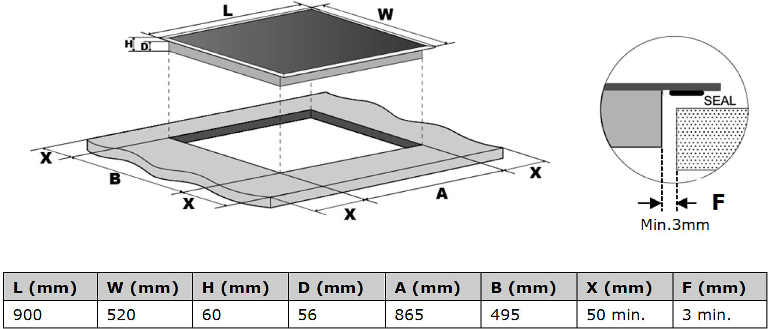 KLUGE KPI90 41B hob.
