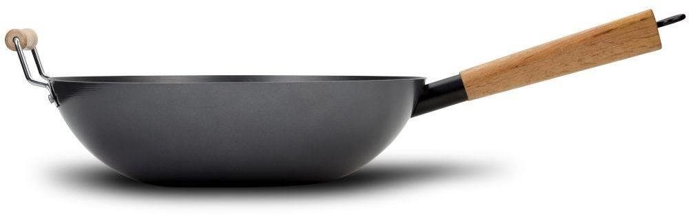 Wok Pan Kinghoff Chinese Cantonese Steel Wok, 30 cm ...