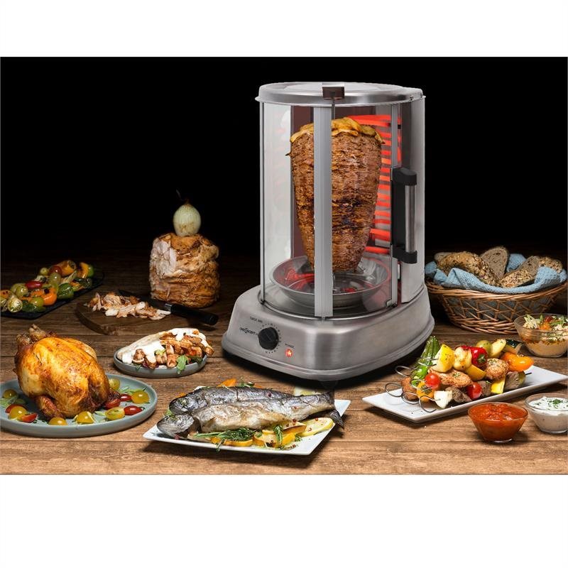 Electric Grill oneConcept Kebap Master Pro, Silver Lifestyle
