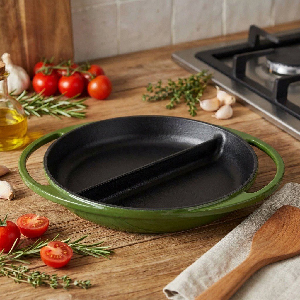 Pan LAVA METAL DUO cast iron pan 20 cm - green ...