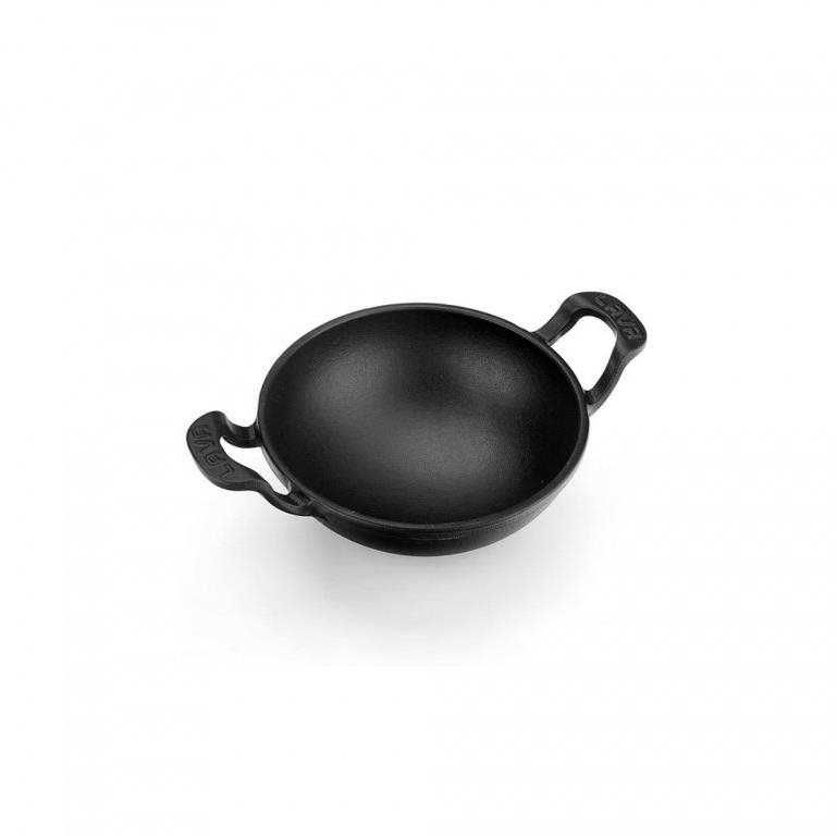 Wok Pan Lava Metal Cast iron wok 16 cm black ...