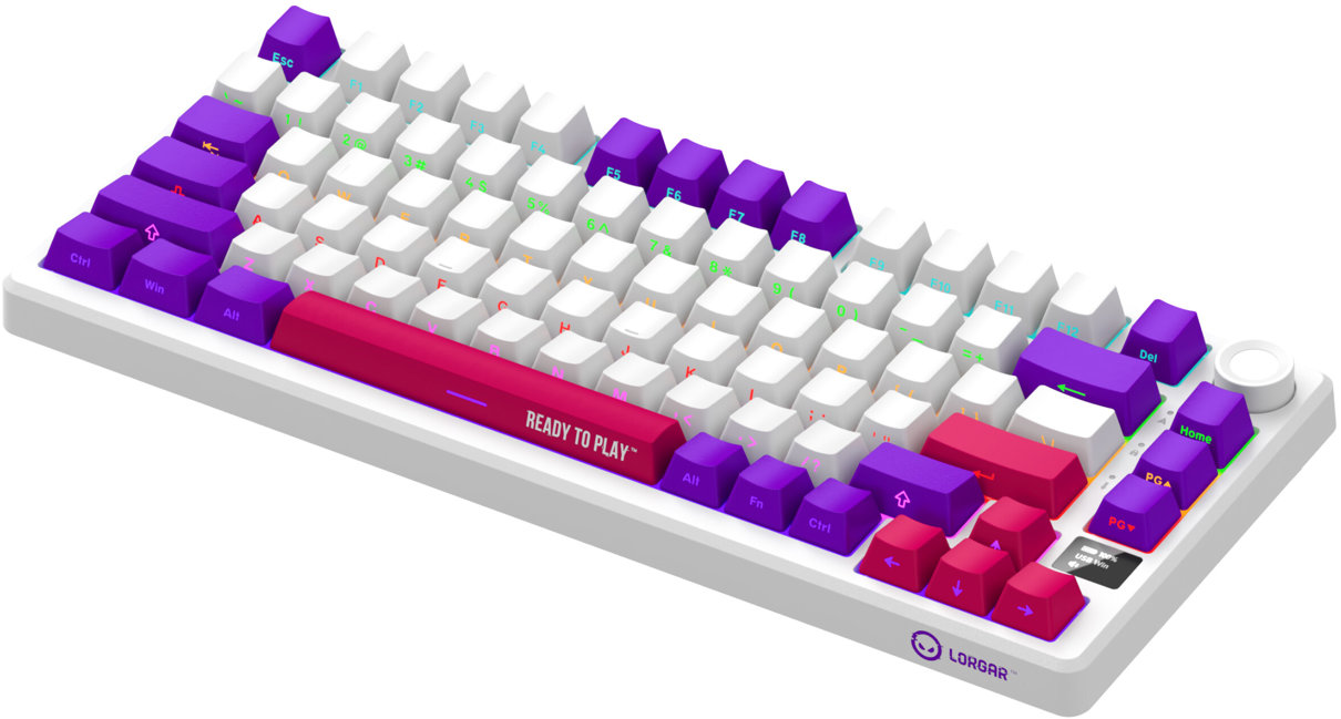 Gaming Keyboard LORGAR KBP7075MW, white - CZ ...