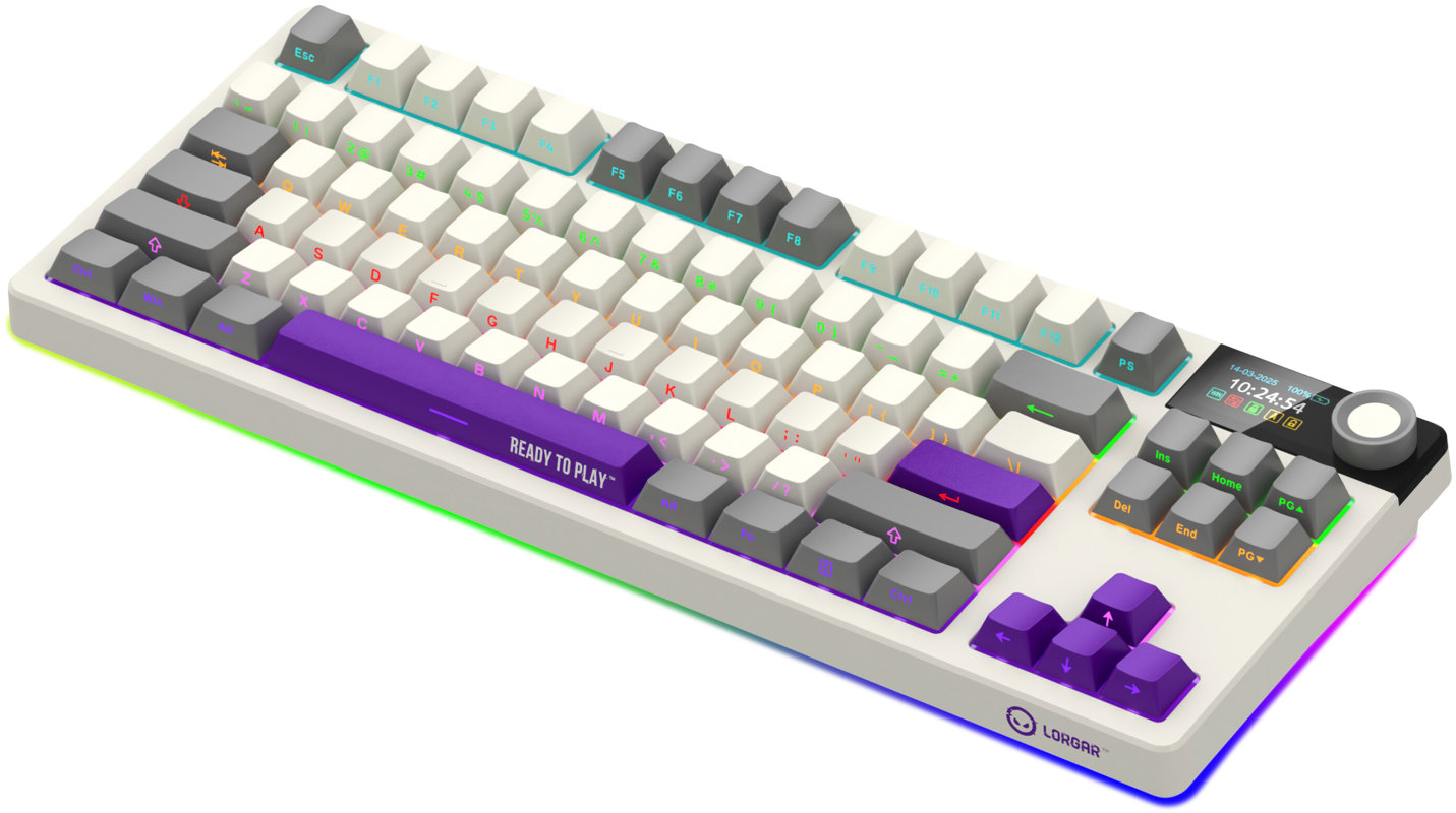 Gaming Keyboard LORGAR KBP70TKLW, TKL beige - CZ ...