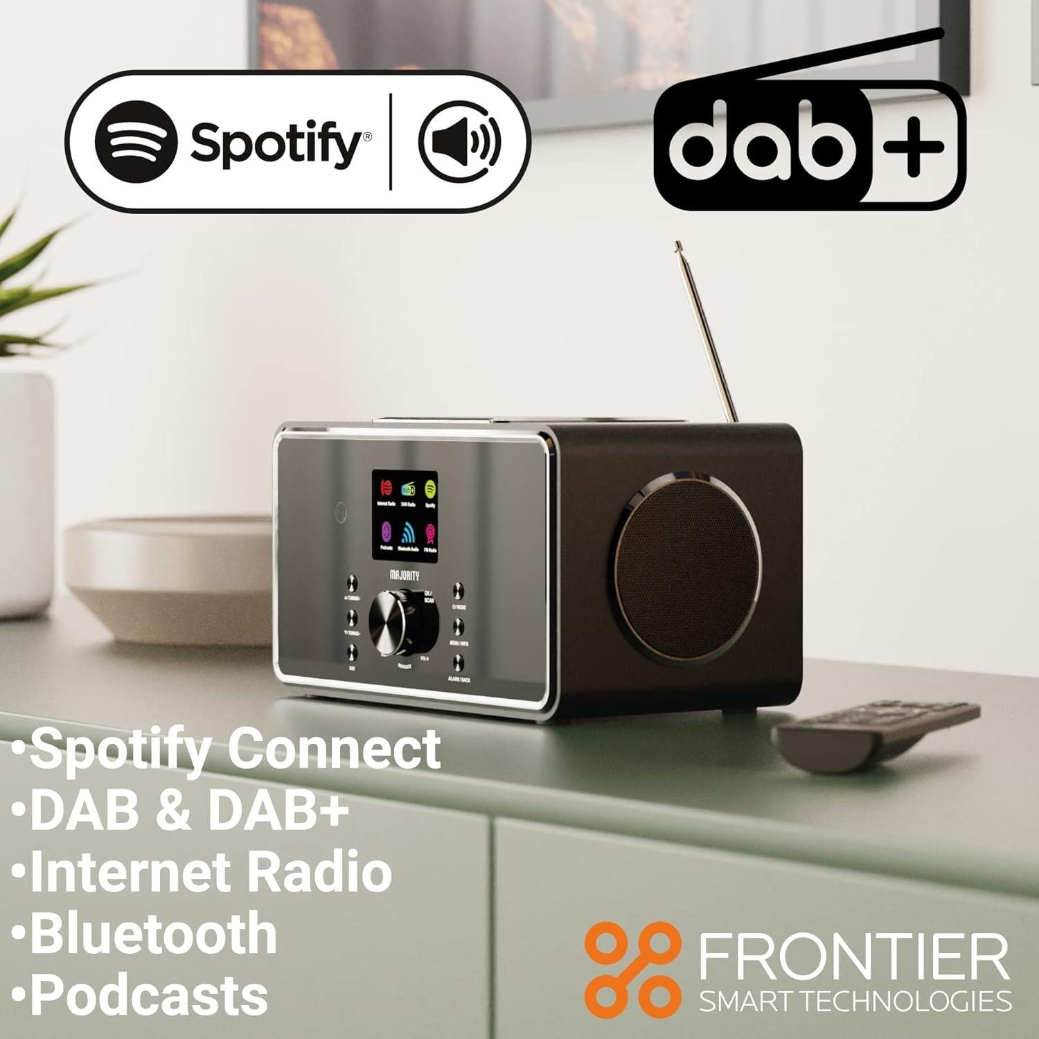 Radio Majority Bard White, DAB+/FM, IR ...