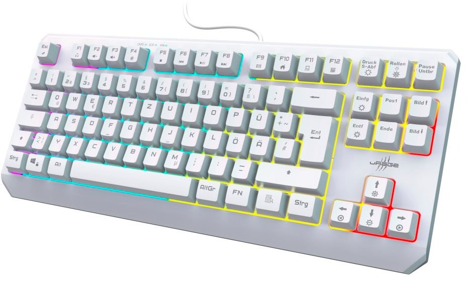Gamer billentyűzet HAMA Gaming Urage Exodus 220 TKL keyboard, RGB, white ...