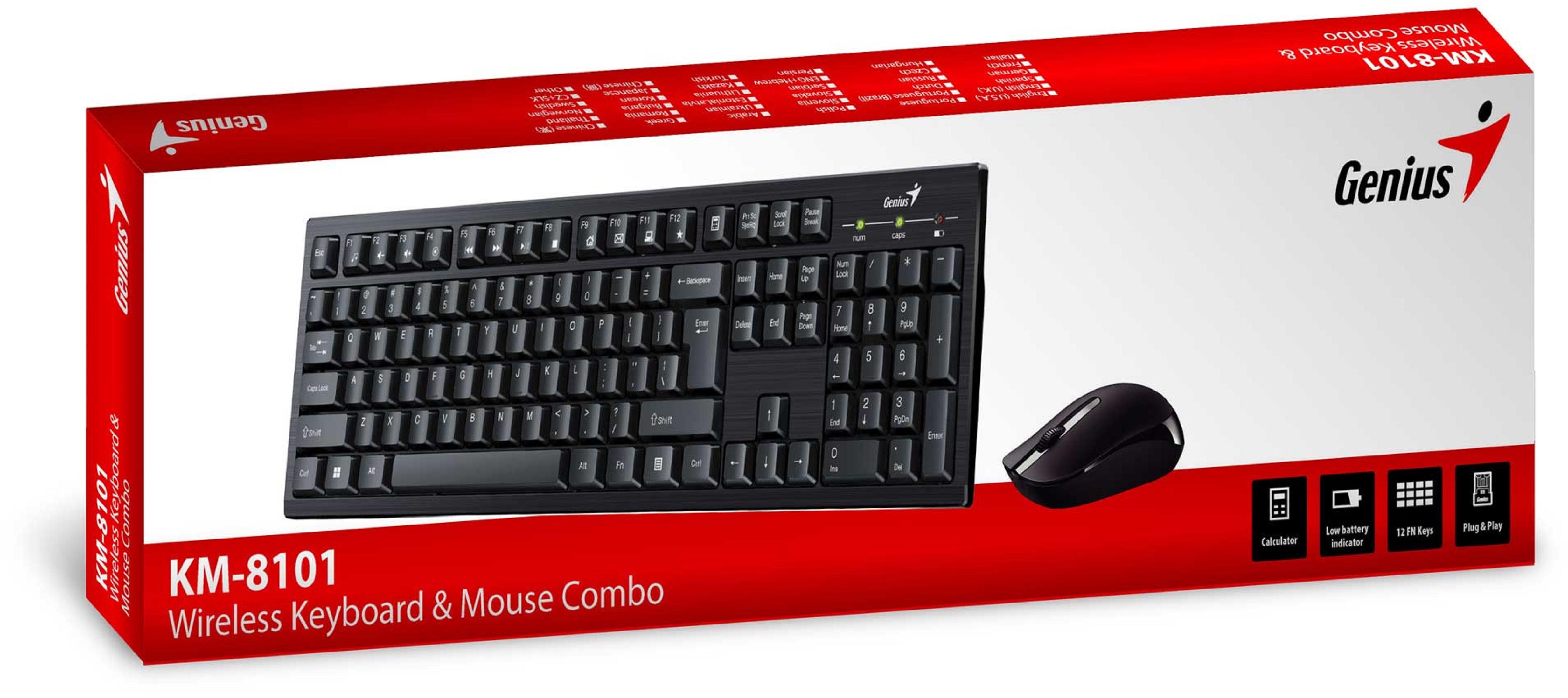 Set klávesnice a myši Genius KM-8101 – CZ/SK ...