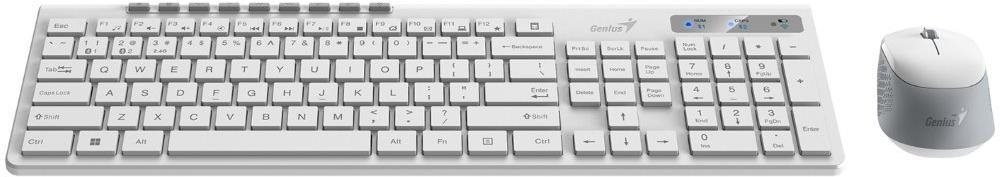 Set klávesnice a myši Genius SlimStar 8230 biela ...
