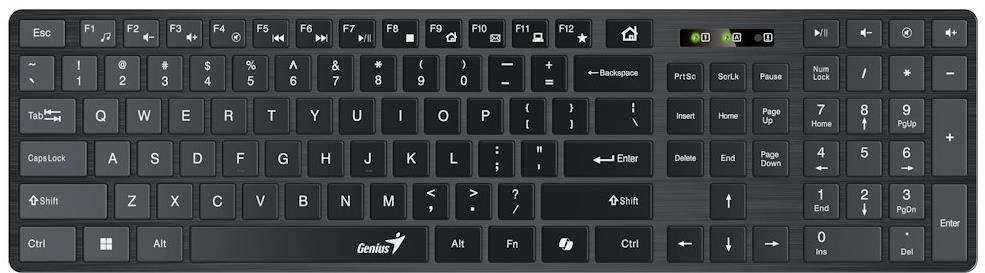 Keyboard Genius Slimstar 126 black - CZ/SK ...