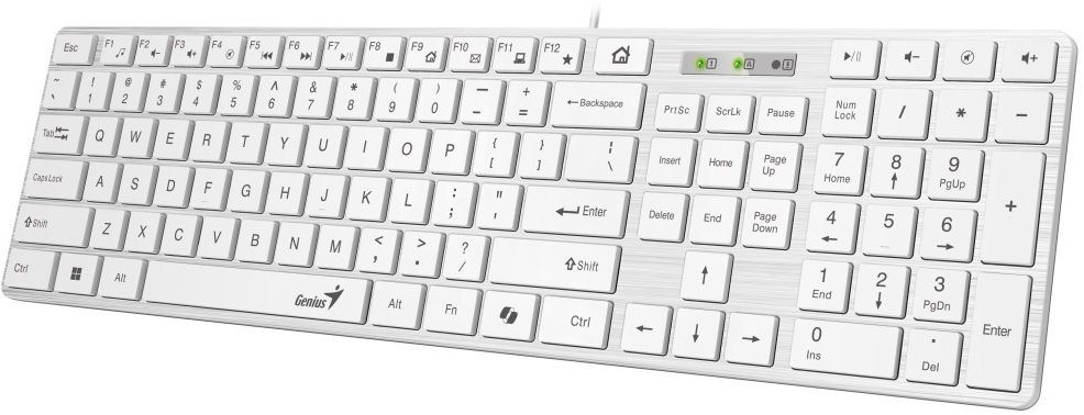 Klávesnice Genius Slimstar 126 bílá - CZ/SK ...