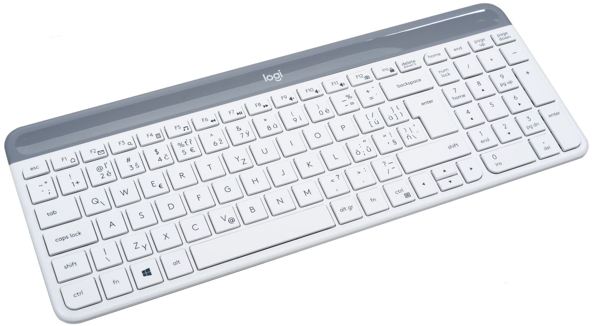 Keyboard and Mouse Set Logitech Slim Wireless Combo MK470, White - CZ+SK ...