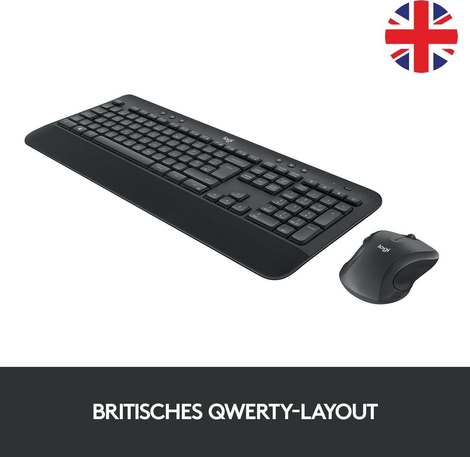 Logitech Wireless Combo MK545 - DE keyboard and mouse set.