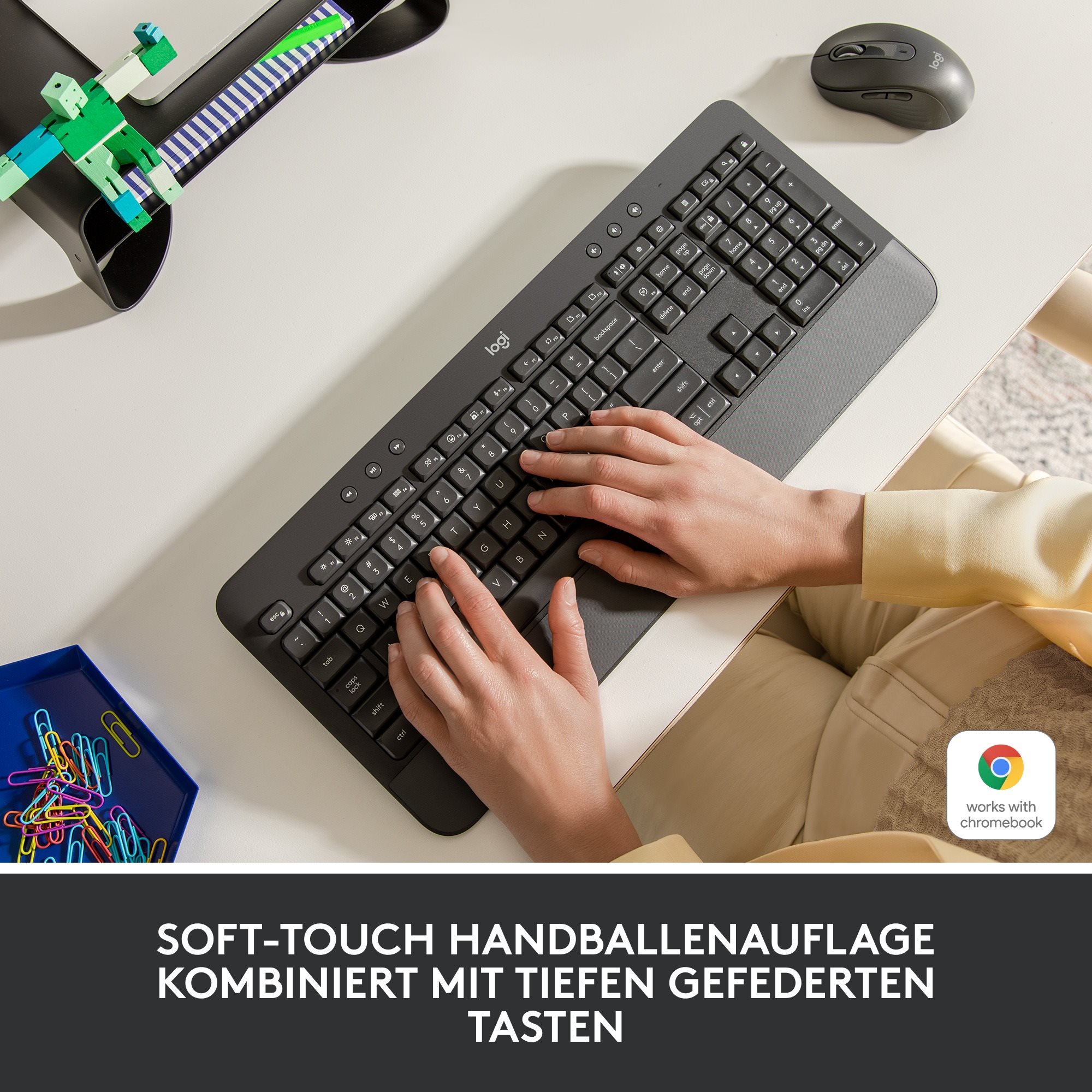 Logitech K650 Graphite - DE keyboard.