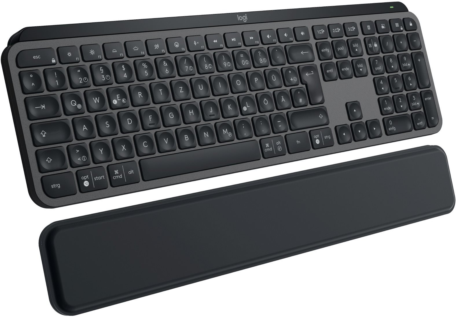 Logitech MX Keys S Plus Graphite - DE keyboard.