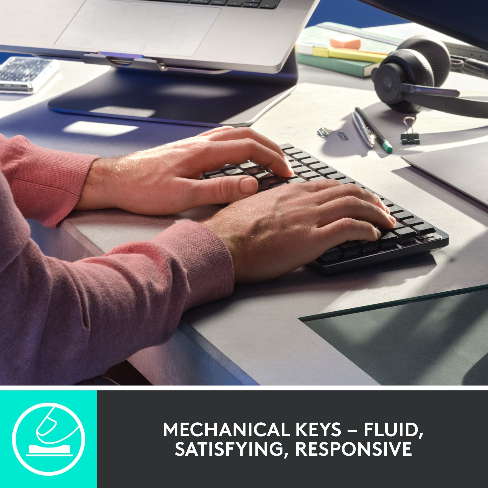 Keyboard Logitech MX Mini Mechanical Graphite - US INTL ...