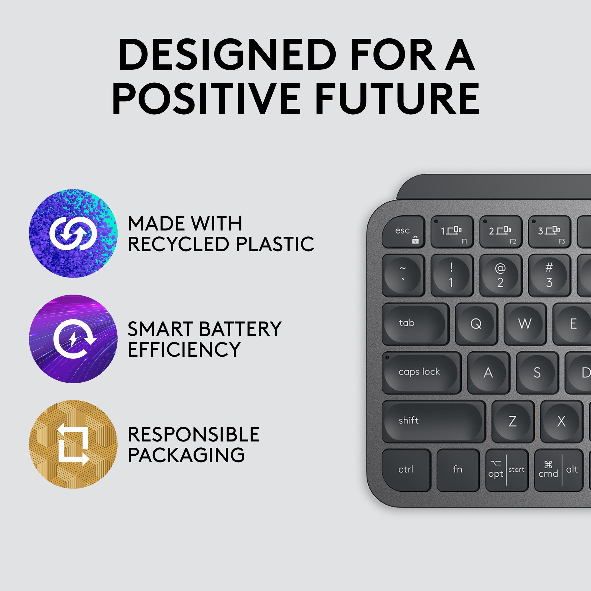 Keyboard Logitech MX Keys Mini Minimalist Wireless Illuminated Keyboard, Graphite - US INTL ...