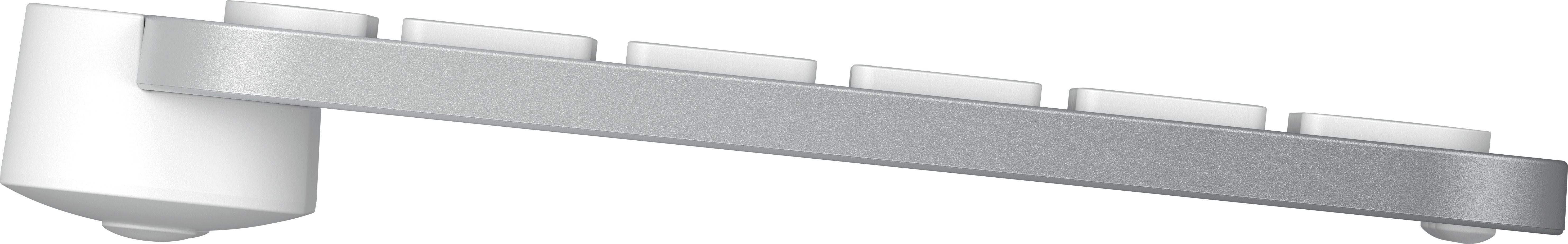 Tastatur Logitech MX Keys Mini Minimalist Wireless Illuminated Keyboard - Pale Grey - US INTL Seitlicher Anblick