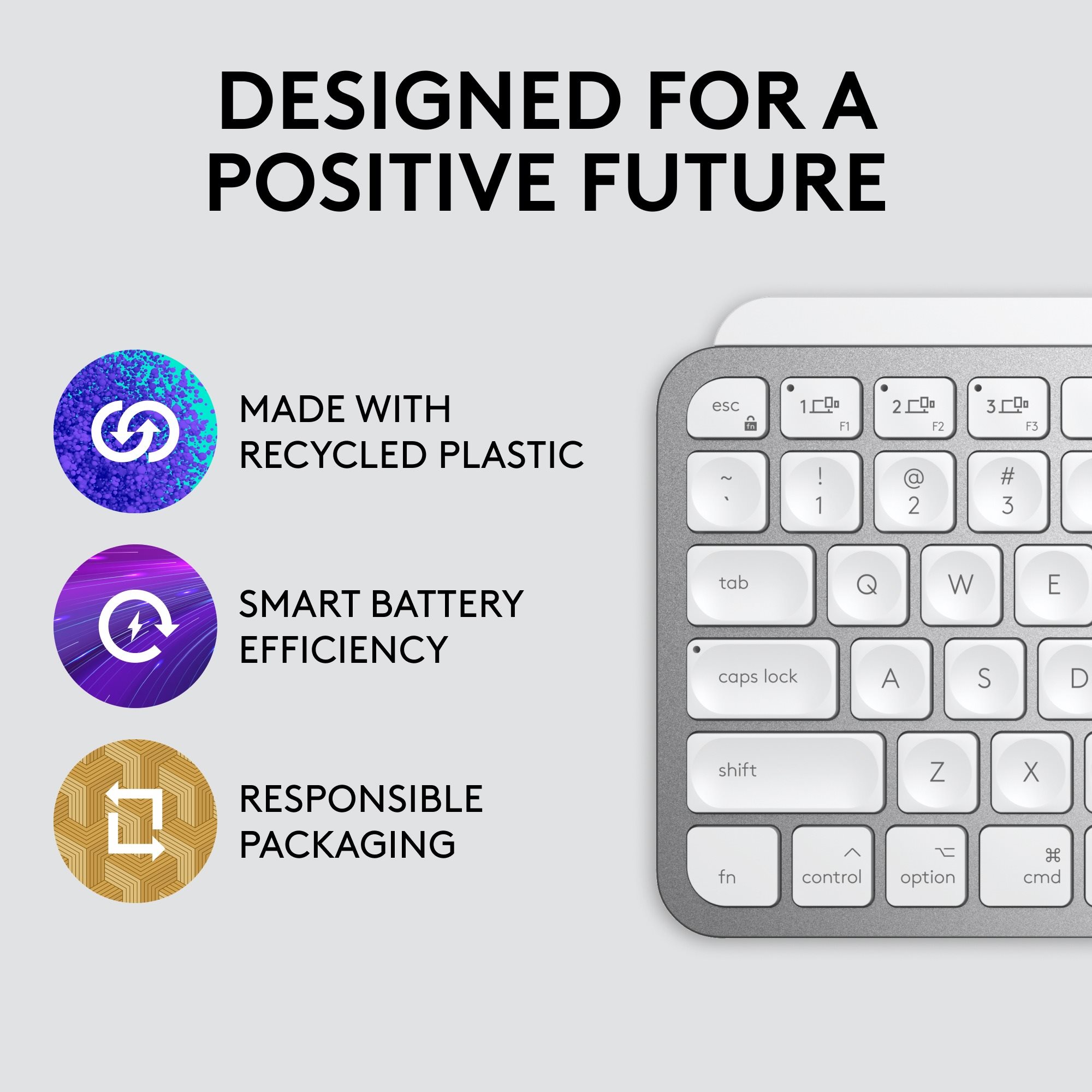 Keyboard Logitech MX Keys Mini For Mac Minimalist Wireless Illuminated Keyboard, Pale Grey - US INTL ...