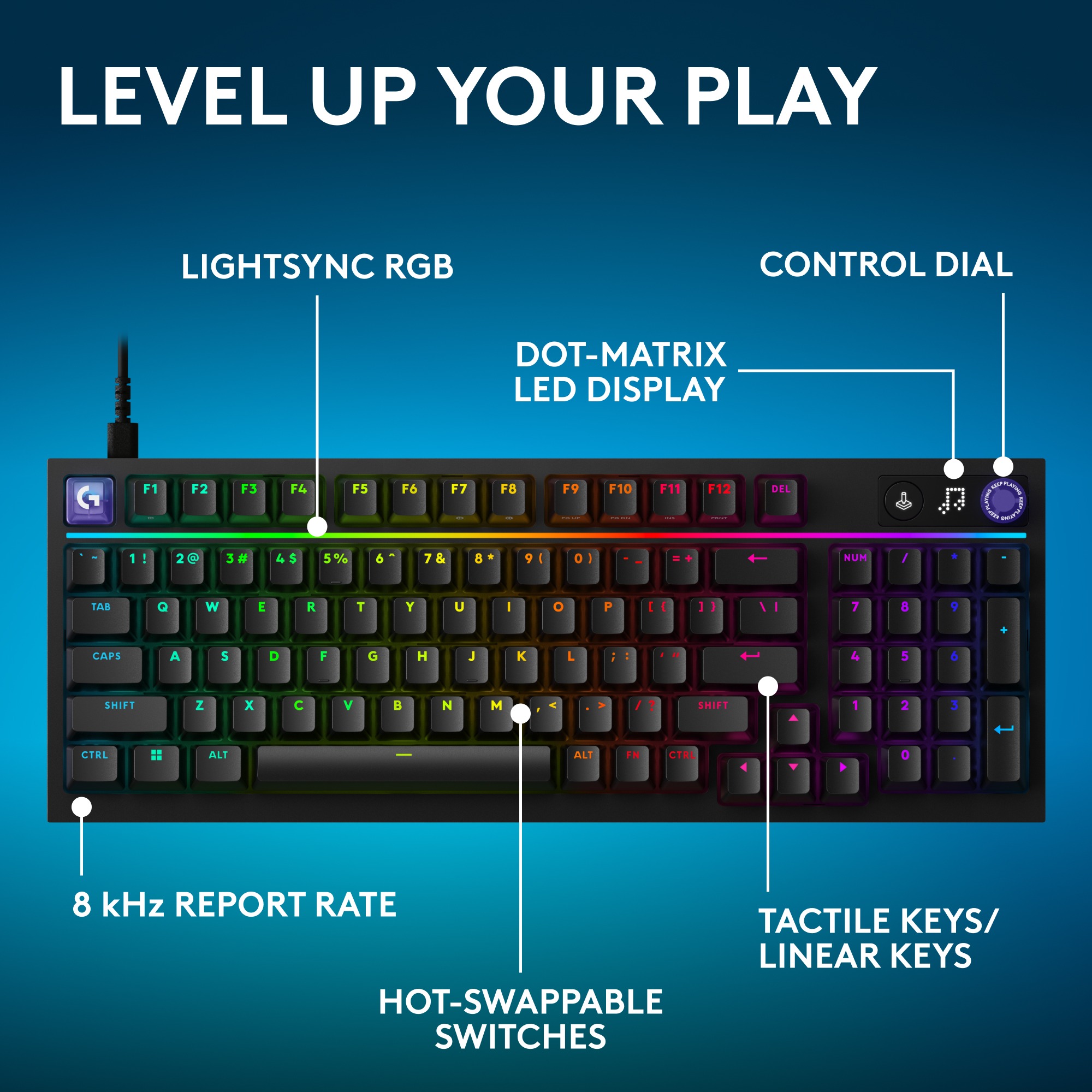 Gaming Keyboard Logitech G316 X 98, black - EN/SK ...