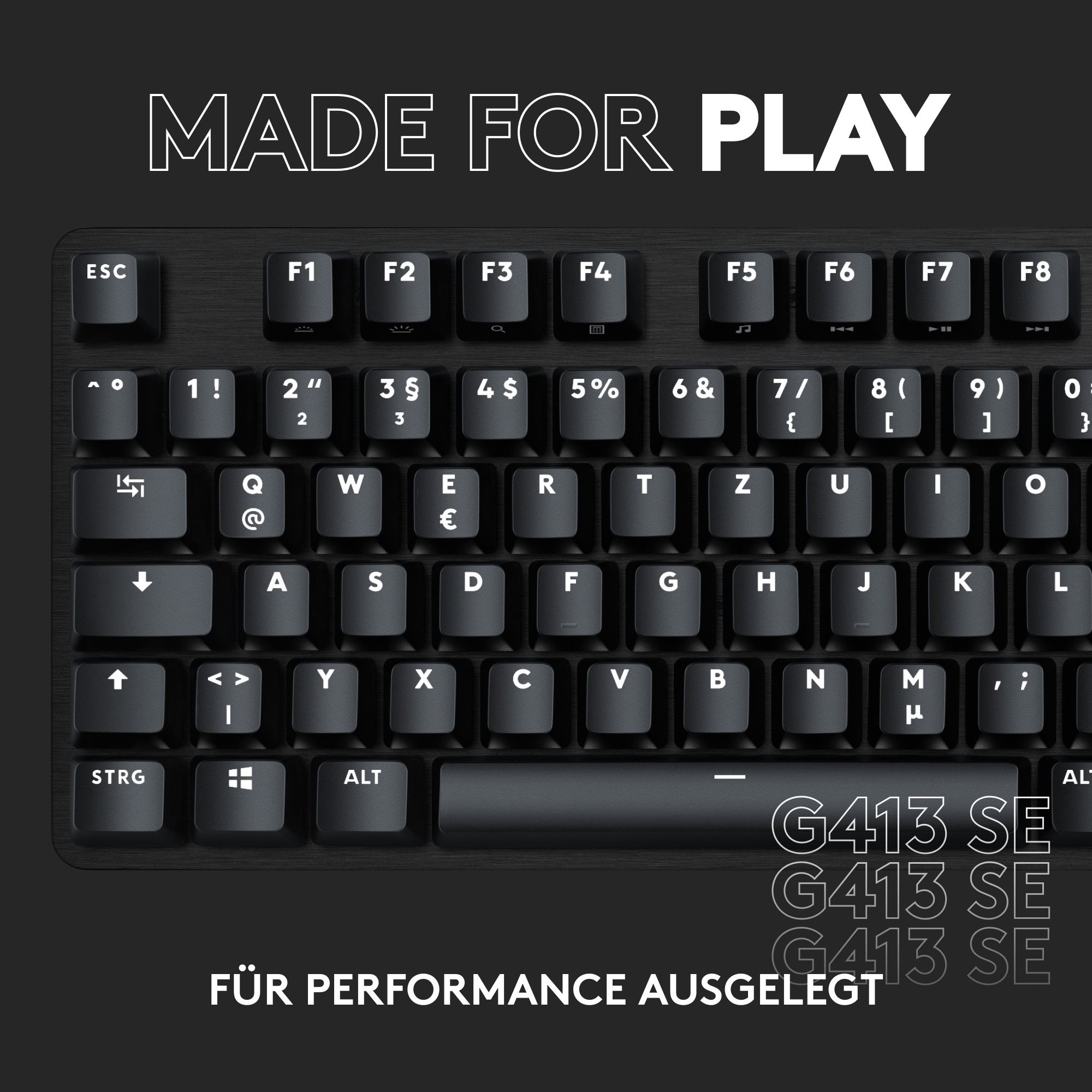 Gaming-Tastatur Logitech G413 SE Mechanical Gaming Keyboard Black - US INTL Screen