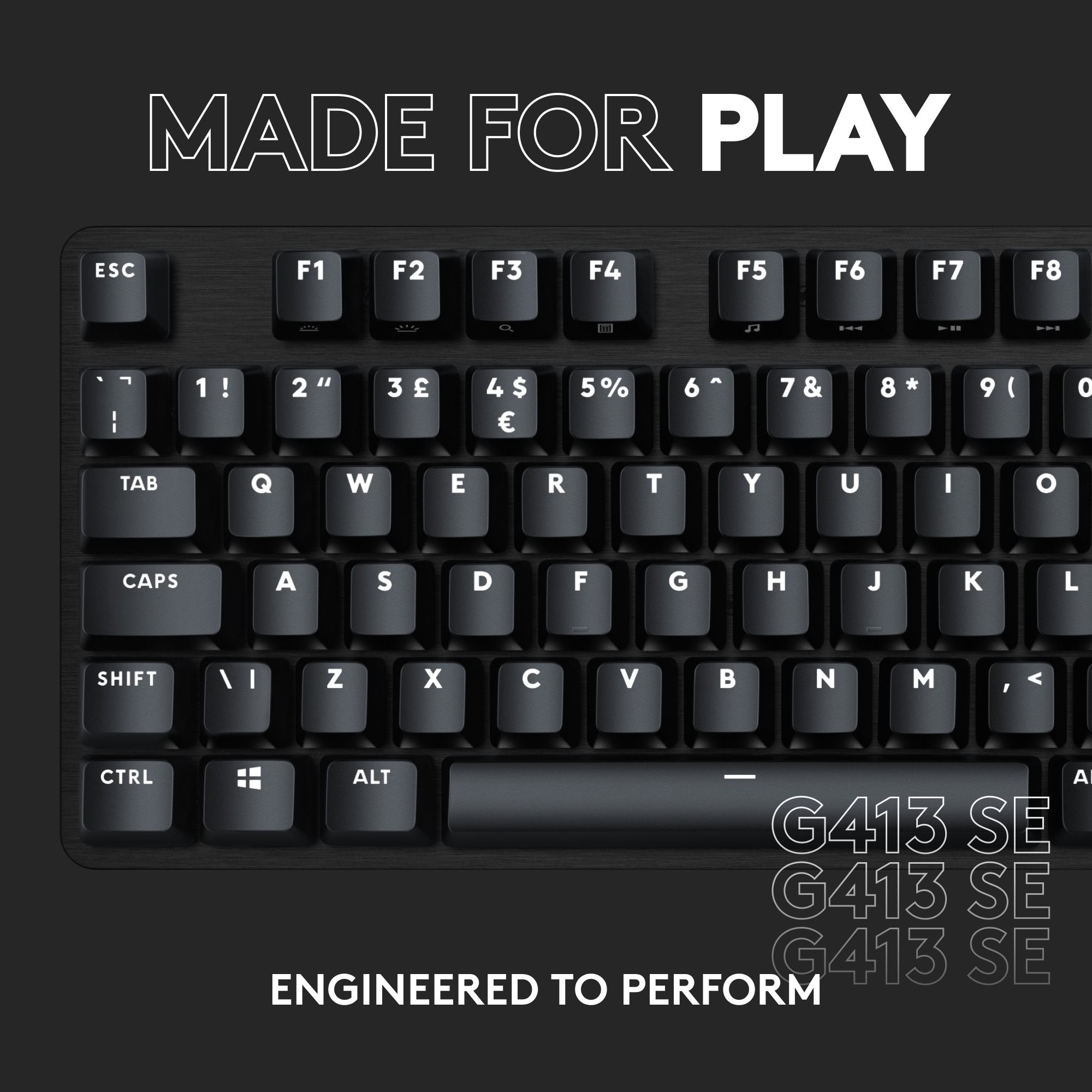Gaming Keyboard Logitech G413 SE Mechanical Gaming Keyboard Black - US INTL Screen
