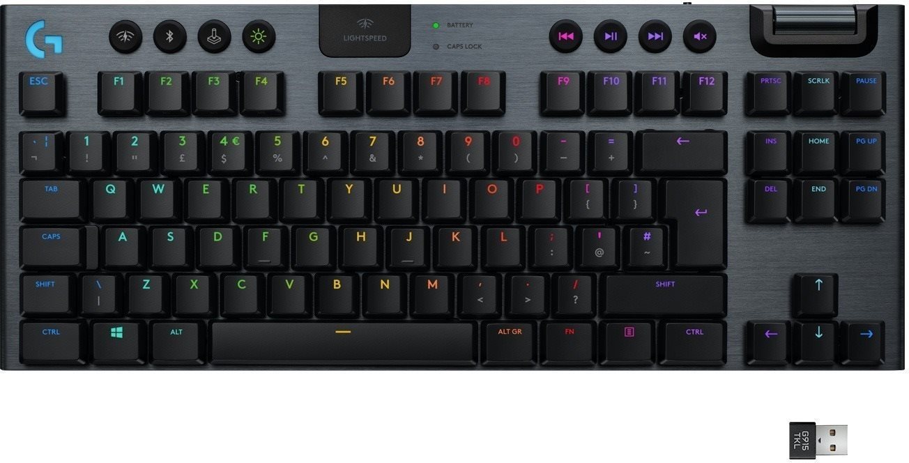 Gaming Keyboard Logitech G915 LIGHTSPEED TKL Wireless RGB GL Tactile, carbon - US INTL Screen