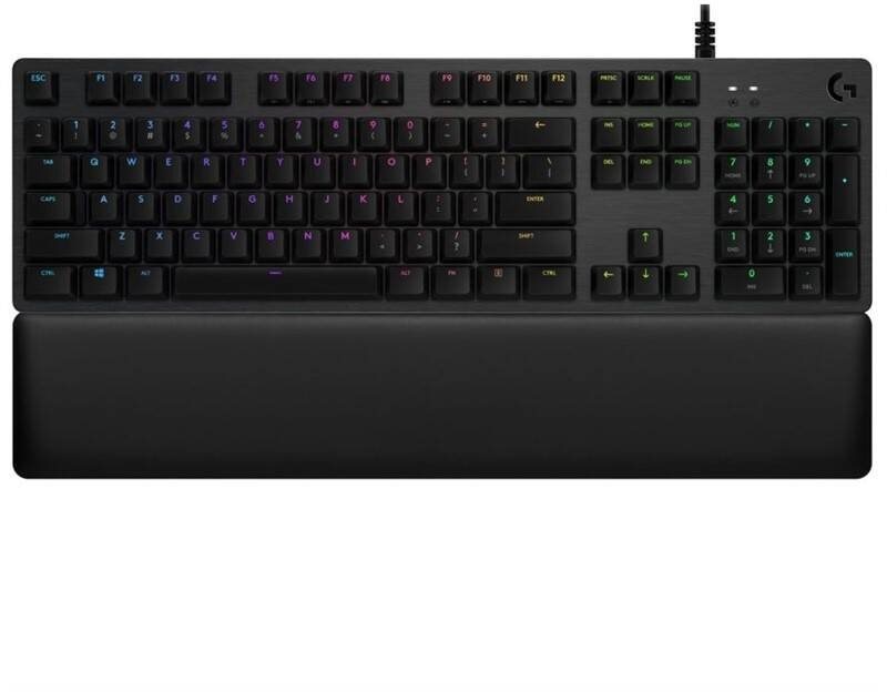 Gaming-Tastatur Logitech G513 LIGHTSYNC RGB GX Braun taktil Screen