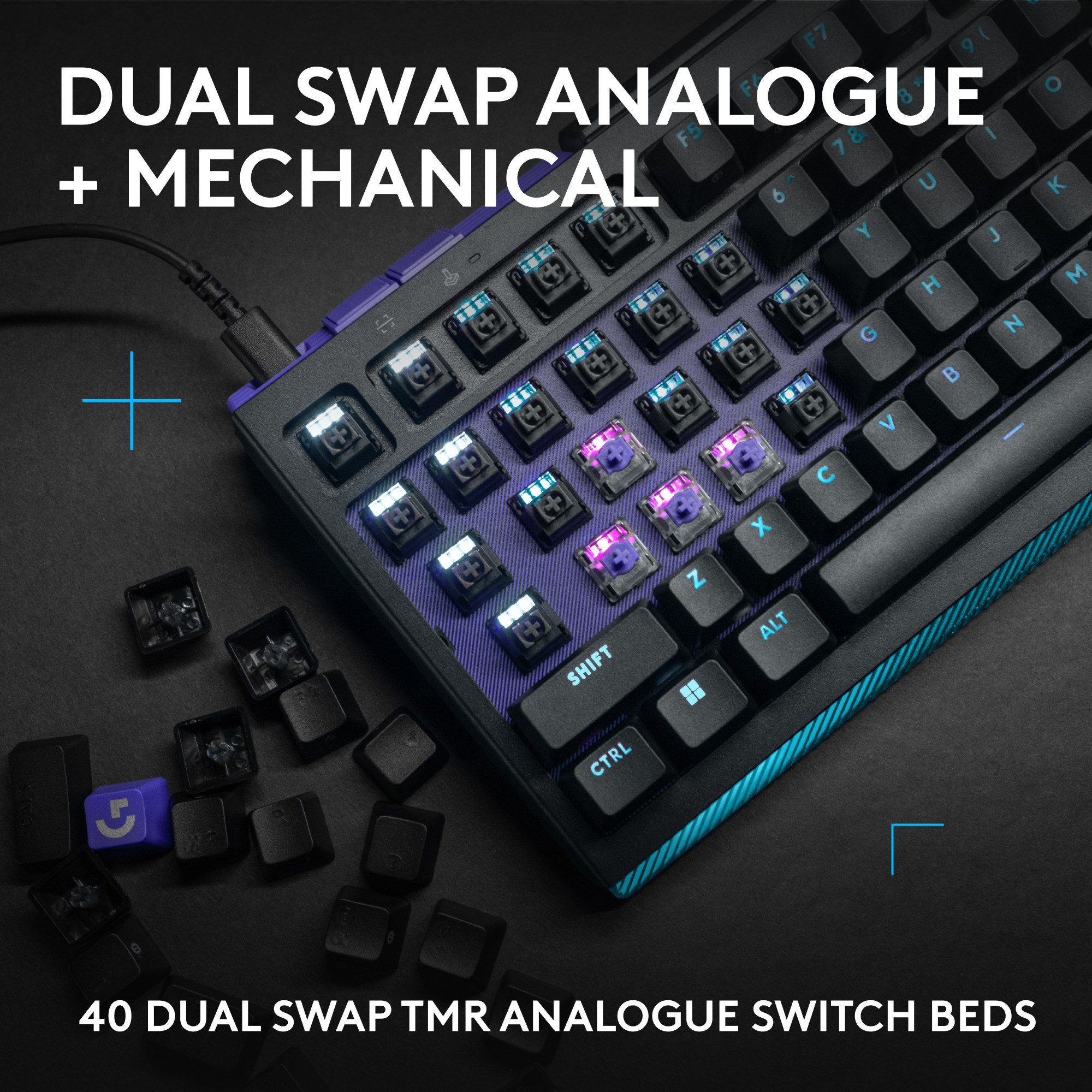 Gaming Keyboard Logitech G512 X 98 - Tactile Black - US INTL ...